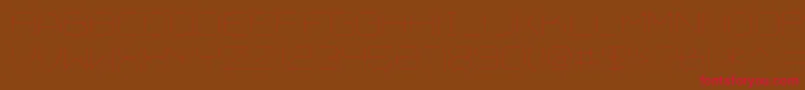 TrivialThin Font – Red Fonts on Brown Background