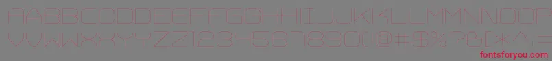 TrivialThin Font – Red Fonts on Gray Background