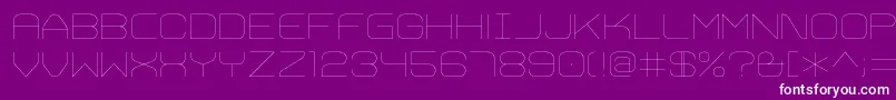 TrivialThin Font – White Fonts on Purple Background