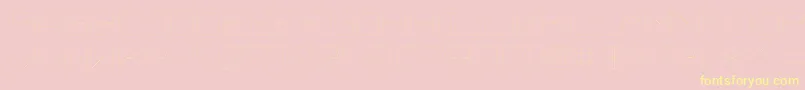 TrivialThin Font – Yellow Fonts on Pink Background