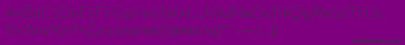 Rawengulkpcs-Schriftart – Schwarze Schriften auf violettem Hintergrund