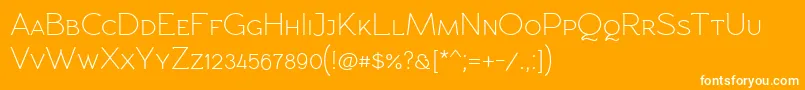 Rawengulkpcs Font – White Fonts on Orange Background
