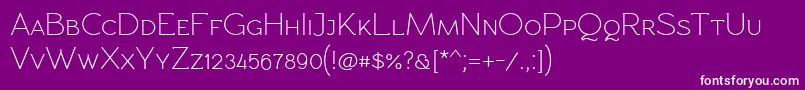 Rawengulkpcs Font – White Fonts on Purple Background