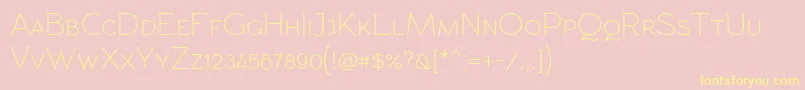 Rawengulkpcs Font – Yellow Fonts on Pink Background
