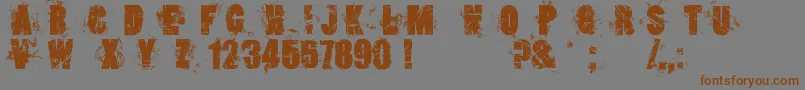 Подробнее о шрифте LoserboiGrunge Шрифт LoserboiGrunge – коричневые шрифты на сером фоне