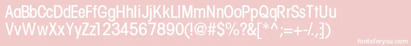 Trendexlightcondssk Font – White Fonts on Pink Background
