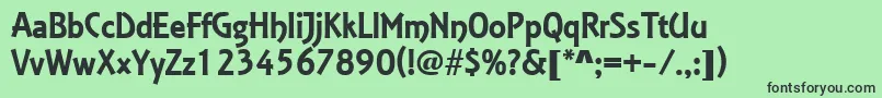 Police EstelleRegularDb – polices noires sur fond vert