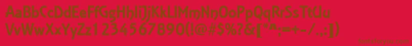 EstelleRegularDb Font – Brown Fonts on Red Background