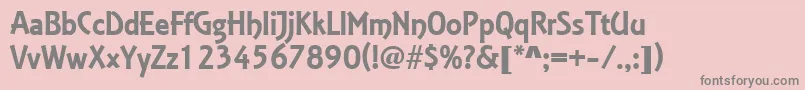 EstelleRegularDb-Schriftart – Graue Schriften auf rosa Hintergrund