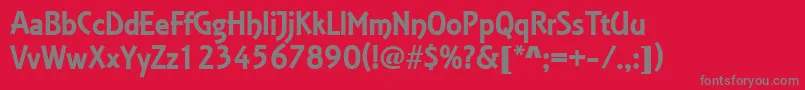 EstelleRegularDb Font – Gray Fonts on Red Background