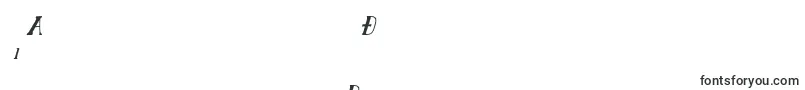 Police ChardinDoihleCondensedItalic – polices kirghizes