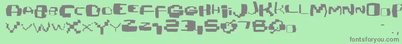En savoir plus sur la police Damagedpixfont Police Damagedpixfont – polices grises sur fond vert