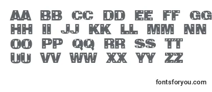 Обзор шрифта Sans Plate Caps