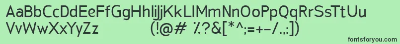 SanFredianoRegular Font – Black Fonts on Green Background