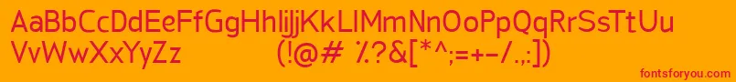 En savoir plus sur la police SanFredianoRegular Police SanFredianoRegular – polices rouges sur fond orange