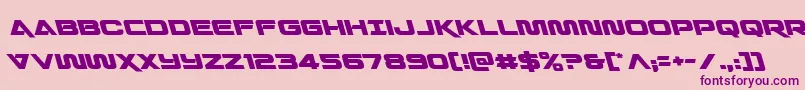 Quarkstormleft Font – Purple Fonts on Pink Background