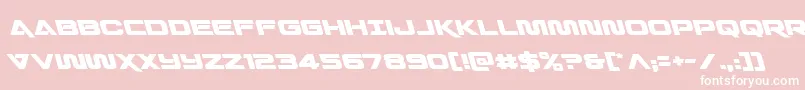 Quarkstormleft Font – White Fonts on Pink Background