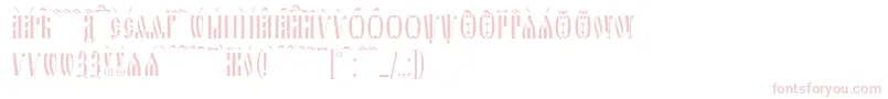 SlavjanicKucs Font – Pink Fonts on White Background