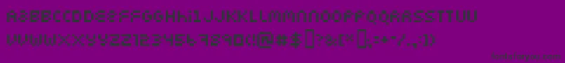 Digitype Font – Black Fonts on Purple Background