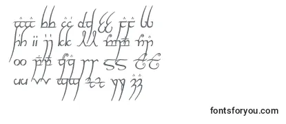 Überblick über die Schriftart Elvishringnfi