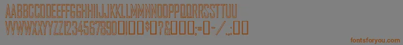 Шрифт Agencygothic – коричневые шрифты на сером фоне