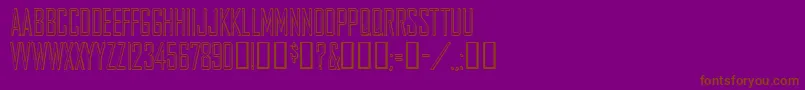 Шрифт Agencygothic – коричневые шрифты на фиолетовом фоне