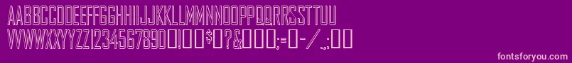 Agencygothic Font – Pink Fonts on Purple Background
