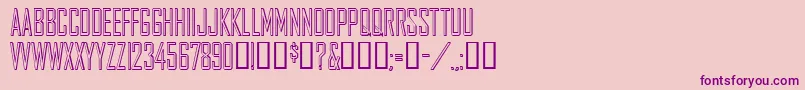 Шрифт Agencygothic – фиолетовые шрифты на розовом фоне