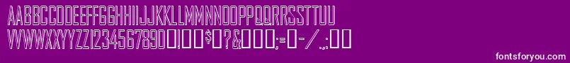 Agencygothic Font – White Fonts on Purple Background