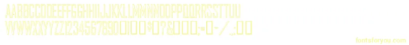 Agencygothic-fontti – keltaiset fontit