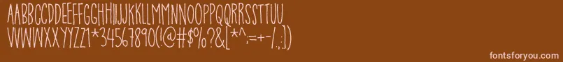 PompelmusSweetDemo Font – Pink Fonts on Brown Background