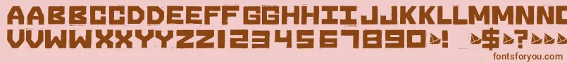 En savoir plus sur la police Sinkis93 Police Sinkis93 – polices brunes sur fond rose