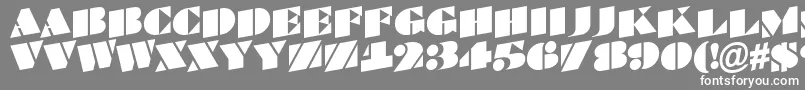 fuente BraggatitulspupRegular – Fuentes Blancas Sobre Fondo Gris
