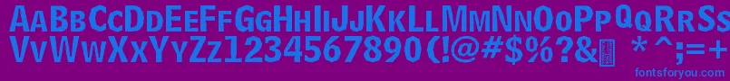 More about DelinquentCaps Font DelinquentCaps Font – Blue Fonts on Purple Background