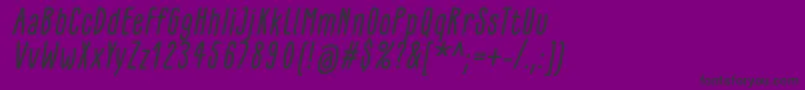 fuente GlaresomeItalic – Fuentes Negras Sobre Fondo Morado