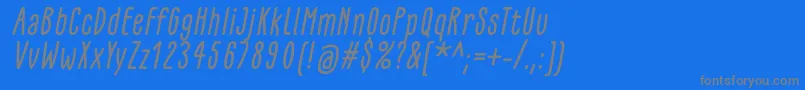 Шрифт GlaresomeItalic – серые шрифты на синем фоне