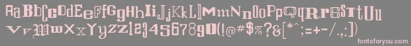Rsstfrancis Font – Pink Fonts on Gray Background