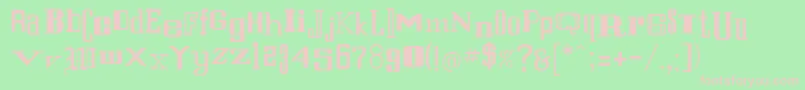 Rsstfrancis Font – Pink Fonts on Green Background