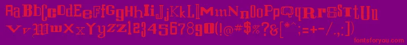 Rsstfrancis Font – Red Fonts on Purple Background