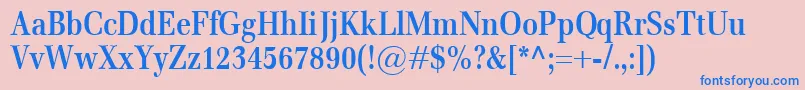 EmonaCondBold Font – Blue Fonts on Pink Background