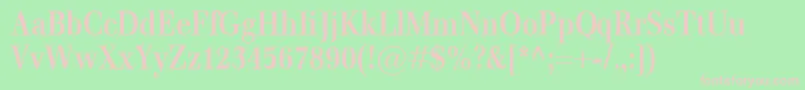 EmonaCondBold Font – Pink Fonts on Green Background
