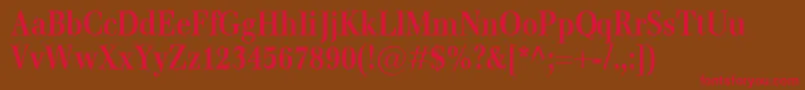 EmonaCondBold Font – Red Fonts on Brown Background