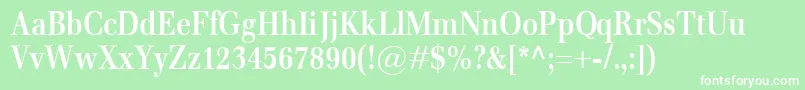 EmonaCondBold Font – White Fonts on Green Background