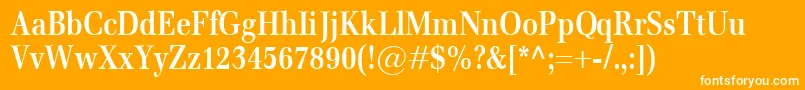 EmonaCondBold Font – White Fonts on Orange Background