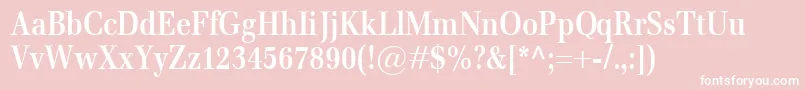 EmonaCondBold Font – White Fonts on Pink Background