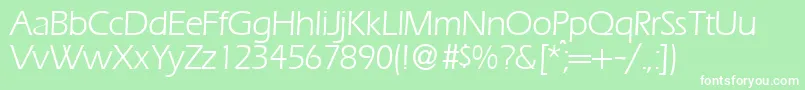 ErgoRegularDb Font – White Fonts on Green Background