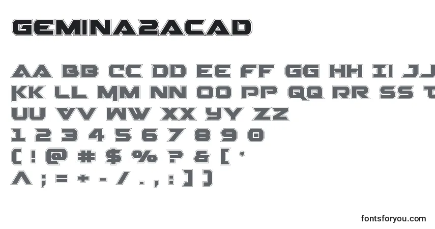 Police Gemina2acad - Alphabet, Chiffres, Caractères Spéciaux