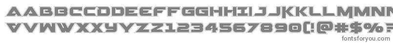 Gemina2acad-fontti – harmaat kirjasimet valkoisella taustalla