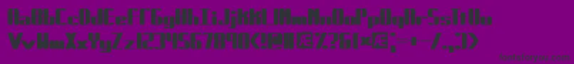フォントForcible – 紫の背景に黒い文字