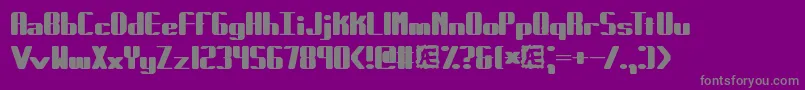 Forcible Font – Gray Fonts on Purple Background